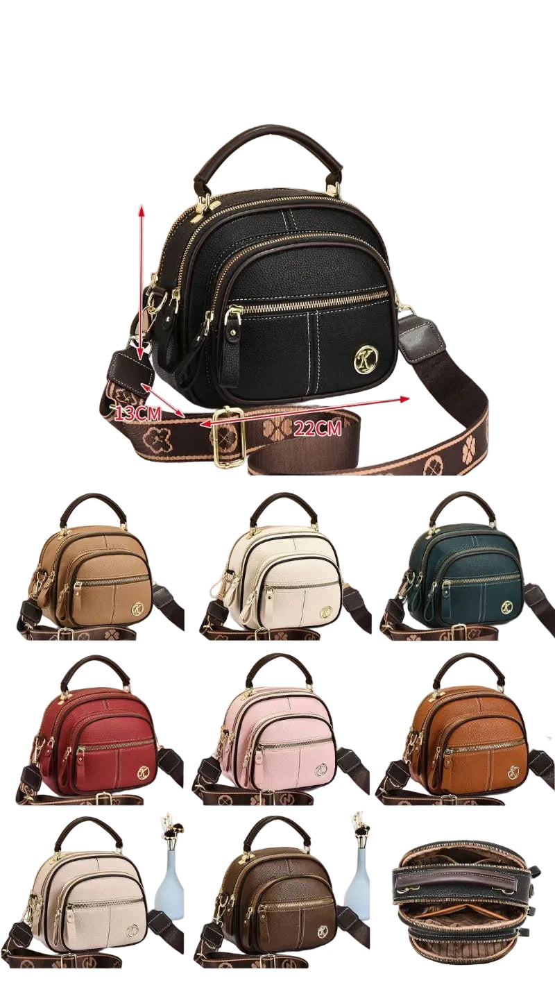Bolso Femenino Auréva – Elegancia Premium en Cuero PU con Correa de Hombro y Bandolera