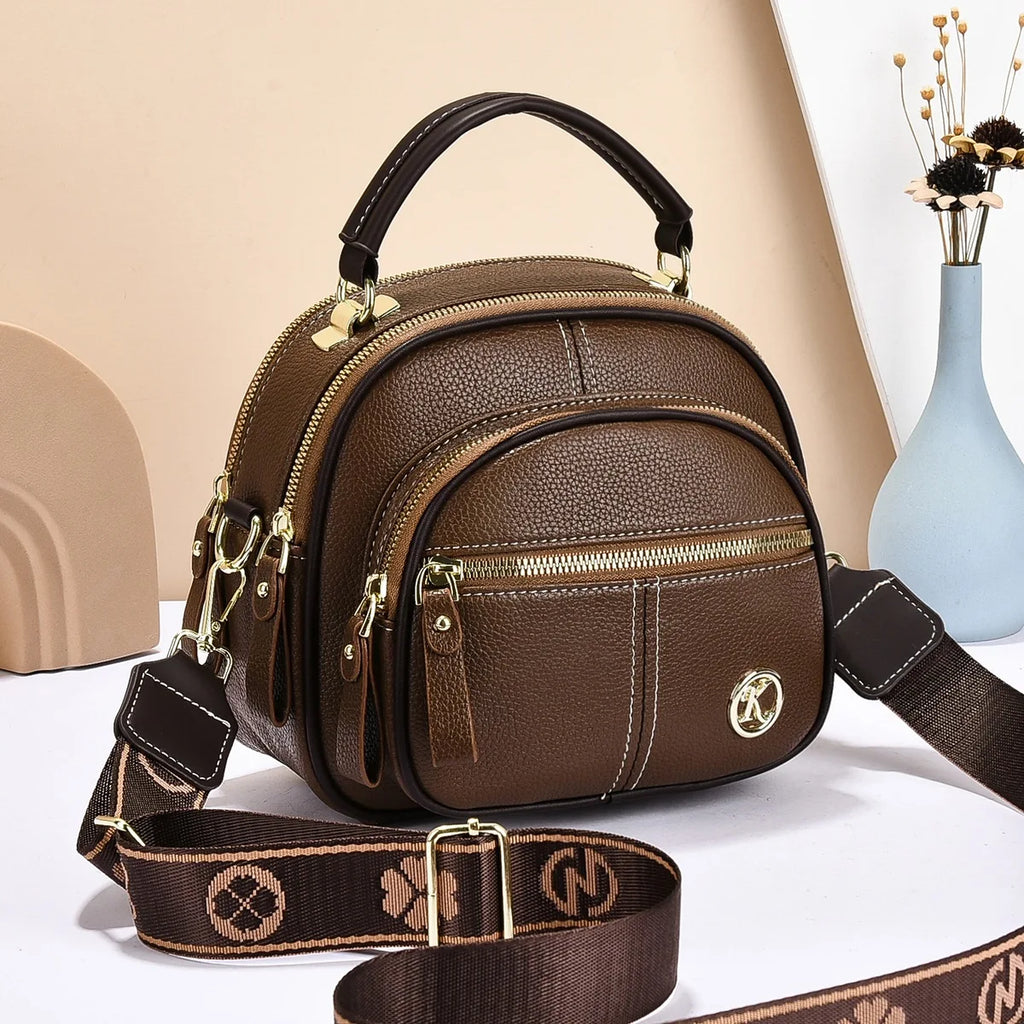Bolso Femenino Auréva – Elegancia Premium en Cuero PU con Correa de Hombro y Bandolera